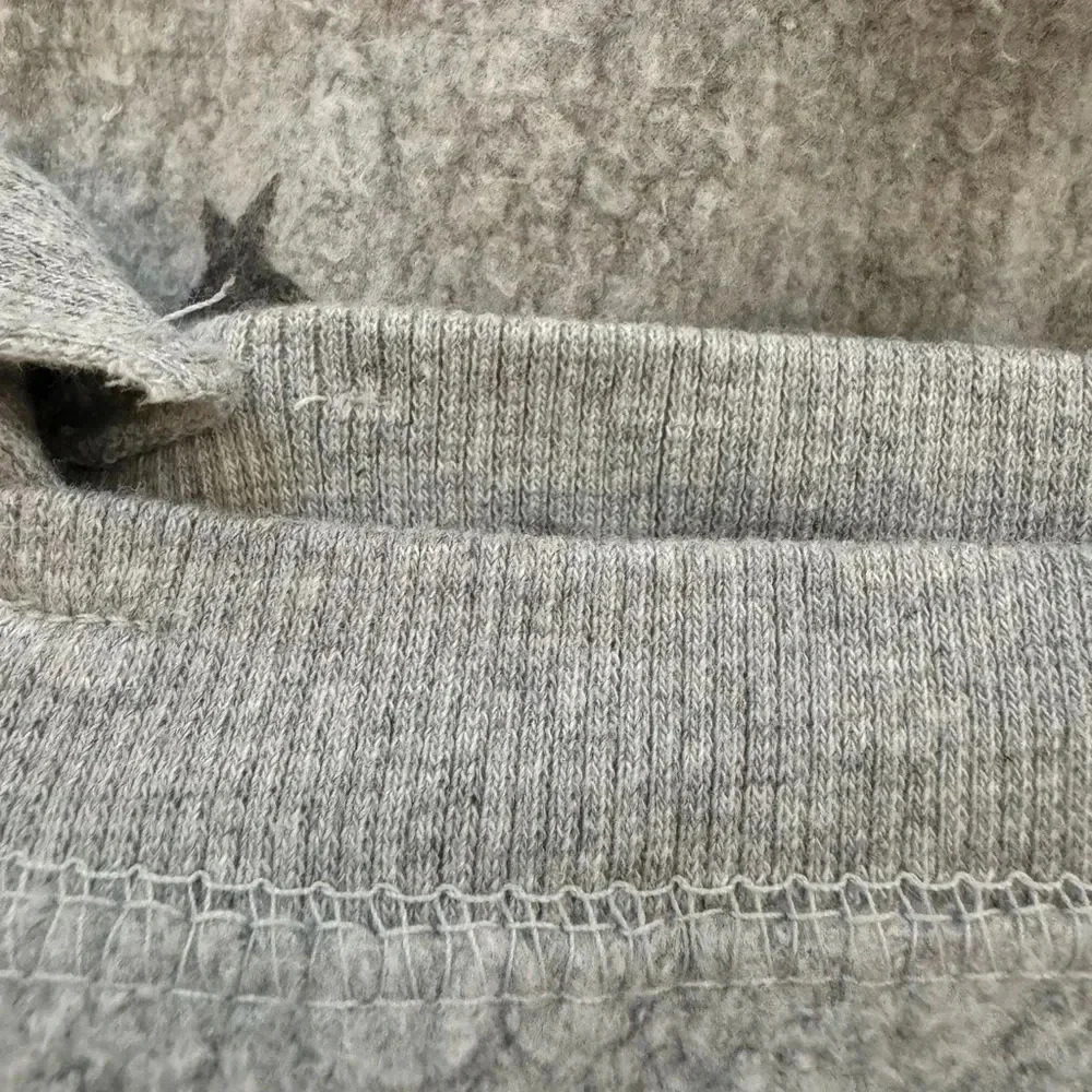 Vintage Havana Stars Grey One Shoulder Sweater Pullover Long Sleeve Size S 7/8 - Picture 9 of 9